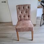 Riviera Maison eetkamerstoel pellini leer beige, Huis en Inrichting, Stoelen, Leer, Zo goed als nieuw, Ophalen