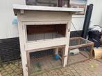 Konijnenhok binnen + buiten, Dieren en Toebehoren, Knaagdieren en Konijnen | Hokken en Kooien, Ophalen, Cavia, 90 cm of meer, Hok
