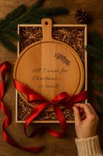 Gepersonaliseerde Borrelplank - Uniek Cadeau voor Kerst, Info@wedo-laserproducts.nl, Nieuw, WeDo Laserproducts, Meteren