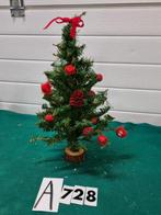 mini kerstboompje rode versieringen [a728], Diversen, Kerst, Ophalen of Verzenden