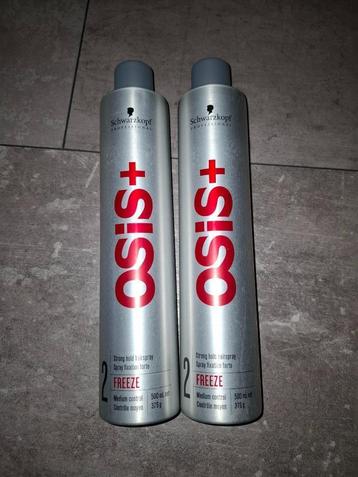 2 nieuwe flessen Haarlak Osis Freeze (advr 40) beschikbaar voor biedingen