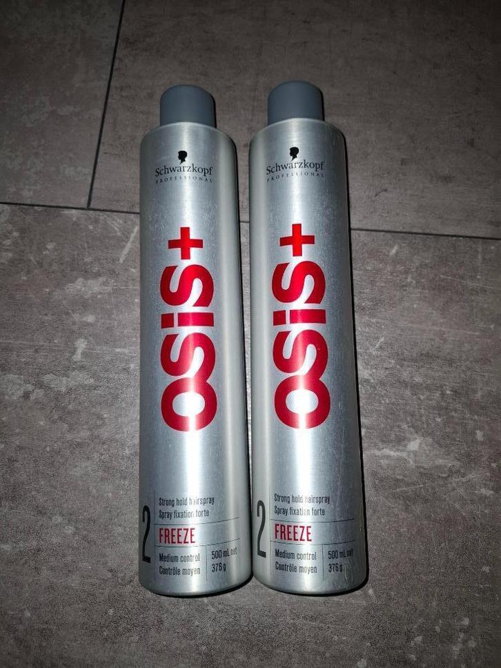 2 nieuwe flessen Haarlak Osis Freeze (advr 40), Sieraden, Tassen en Uiterlijk, Uiterlijk | Haarverzorging, Nieuw, Gel, Wax, Haarlak of Mousse