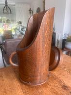 Eikenhouten paraplubak / lectuurbak, Ophalen, Hout