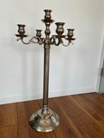 Grote chrome kaarsenstandaard - 75cm, Ophalen, Gebruikt, Overige kleuren, Metaal