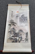 Chinees kunstwerk op rol waterval, Antiek en Kunst, Ophalen of Verzenden