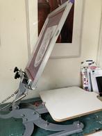 gloednieuwe zeefdrukmachine, Ophalen