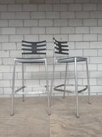Fritz Hansen Ice Barkruk (voorraad: 2), Huis en Inrichting, Barkrukken, Ophalen, Gebruikt, 60 tot 90 cm, Metaal
