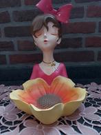 beeld "Entree dame"/ meisje met zonnebloem, Verzamelen, Beelden en Beeldjes, Ophalen, Nieuw, Overige typen