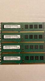 16 GB RAM DDR3 (4x 4GB) PC3-12800 (U) RAM Geheugen, Computers en Software, RAM geheugen, 16 GB, Ophalen of Verzenden, Zo goed als nieuw