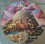 Ronde puzzel toren van Babylon, Hobby en Vrije tijd, Denksport en Puzzels, Ophalen of Verzenden, 500 t/m 1500 stukjes, Gebruikt