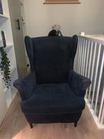 Ikea strandmon donkerblauw, Huis en Inrichting, Fauteuils, Ophalen, Gebruikt, Stof, 75 tot 100 cm