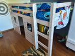 Hoogslaper Ties 90x200 met luikjes, Kinderen en Baby's, Kinderkamer | Stapelbedden en Hoogslapers, Ophalen of Verzenden, Zo goed als nieuw