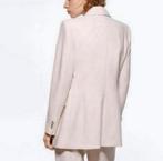 Zara Lange Double Breasted Blazer jack NIEUW S beige-roze, Nieuw, Ophalen of Verzenden, H, Jasje