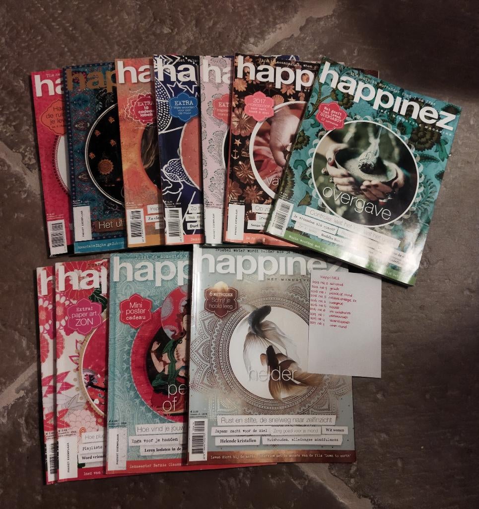 Tijdschriften Happinez 10x, Ophalen of Verzenden, Zo goed als nieuw, Lichaam en Geest