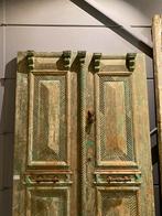 Antieke dubbele deur met oude patina., Huis en Inrichting, Woonaccessoires | Overige, Ophalen of Verzenden