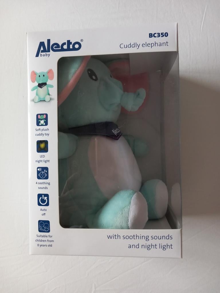 Nieuw in doos Alecto BC350 olifant knuffel nachtlamp, Ophalen of Verzenden, Nieuw