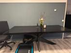 Zwarte Eettafel Massief Hout (Teak), Huis en Inrichting, Tafels | Eettafels, Ophalen, 200 cm of meer, 50 tot 100 cm, Zo goed als nieuw