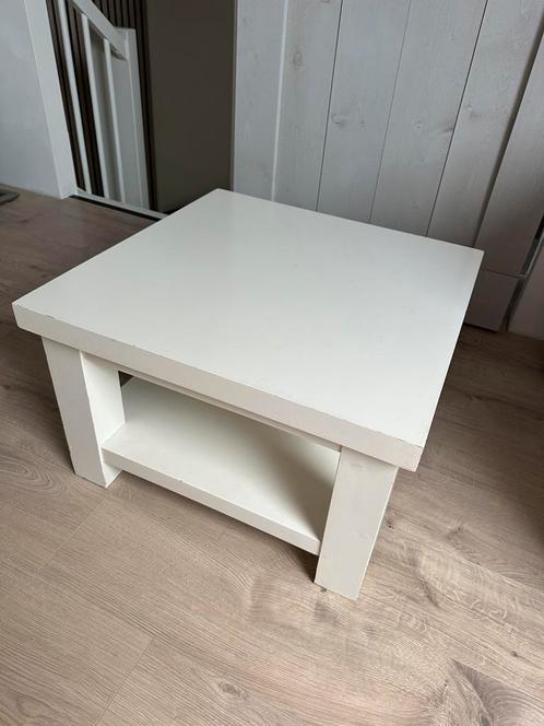 Salontafel, Huis en Inrichting, Tafels | Salontafels, Gebruikt, Minder dan 50 cm, 50 tot 100 cm, 50 tot 100 cm, Vierkant, Overige houtsoorten