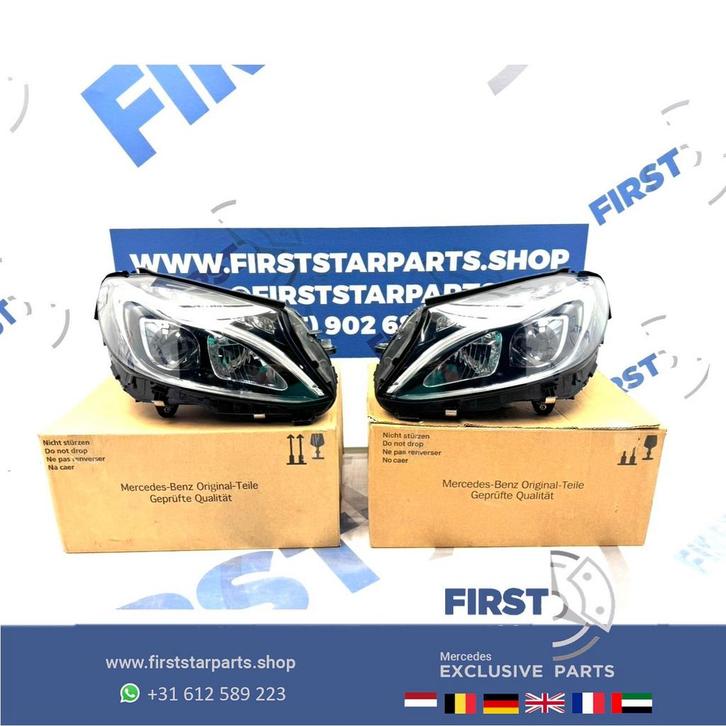 W205 LED HIGH PERFORMANCE Koplamp SET Mercedes C Klasse ORIG, Auto-onderdelen, Verlichting, Mercedes-Benz, Gebruikt, Ophalen of Verzenden