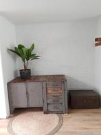 Antieke, vintage kast, werkbank, toonbank, Antiek en Kunst, Antiek | Meubels | Kasten, Ophalen