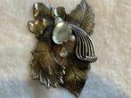 Enorme bronzen vintage broche, Ophalen, Overige materialen, Broche