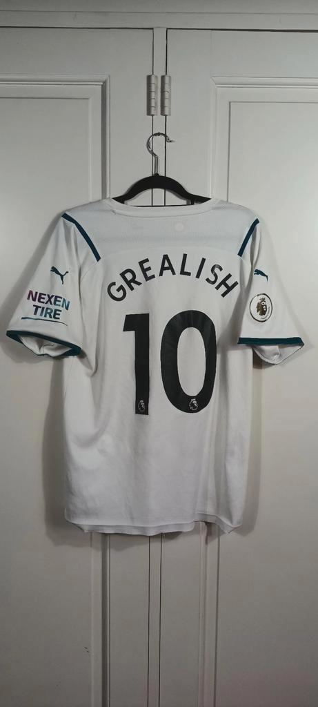 Authentiek Manchester City uit shirt Grealish - 2020/2021, Sport en Fitness, Voetbal, Zo goed als nieuw, Shirt, Maat L, Ophalen of Verzenden
