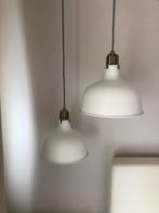 Witte Hanglampen met z/w draad ikea (ZGAN), Huis en Inrichting, Ophalen, Zo goed als nieuw, Metaal, Minder dan 50 cm