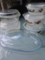 Glazen dekschalen met deksel 8 st, Ophalen, Glas of Glazen, Overige stijlen, Glas