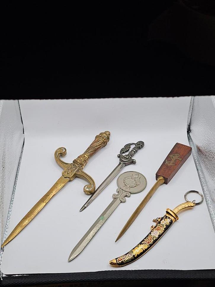 Antieke Briefopeners - Lot van 5, Antiek en Kunst, Antiek | Bestek, Ophalen of Verzenden
