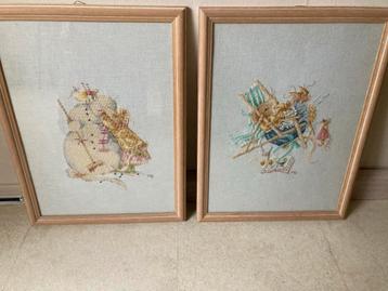 Vera de Muis borduurwerk Marjolijn Bastin lijst beschikbaar voor biedingen