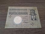 Zeldzaam mooi biljet 50 gulden Minerva 1931, +/- Prachtig, Ophalen of Verzenden, 50 gulden
