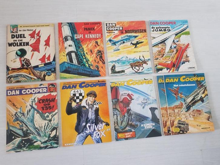 9 x Dan Cooper, Boeken, Stripboeken, Gelezen, Meerdere stripboeken, Ophalen of Verzenden