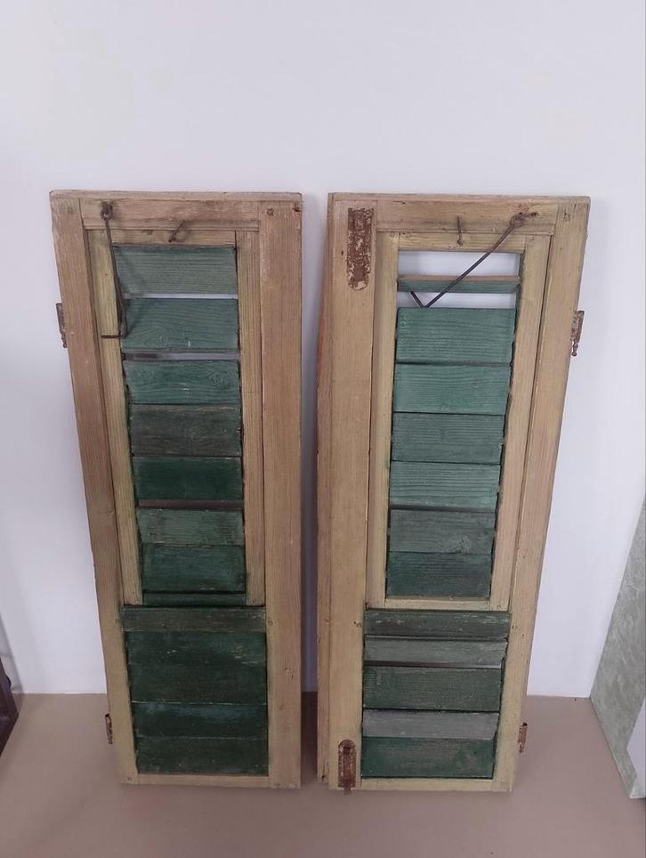 Louvre Deuren - Set van 2, Doe-het-zelf en Verbouw, Deuren en Horren, Gebruikt, Minder dan 200 cm, Minder dan 80 cm, Hout, Ophalen of Verzenden