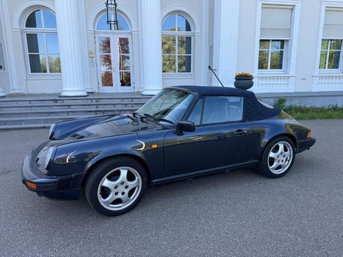 Porsche 911 3.2 Carrera Cabriolet G-model 1987 Blauw-origine, Auto's, Porsche, Particulier, Climate control, Elektrische ramen