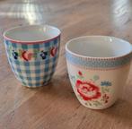 2 GreenGate mini latte espresso cups, Ophalen of Verzenden, Zo goed als nieuw, Overige stijlen, Kop(pen) en/of Schotel(s)