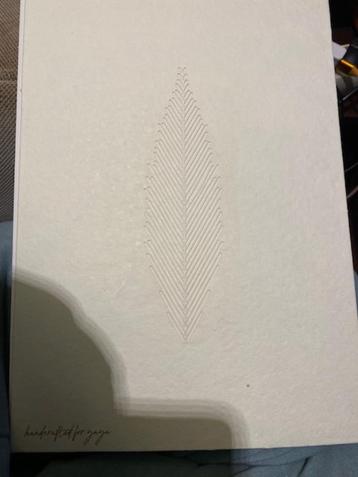 handcrafted for yaya veer A4- formaat beschikbaar voor biedingen