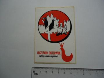 sticker oud VOGELPARK Oisterwijk safari vogel park zoo dier beschikbaar voor biedingen