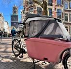 Dolly Bakfiets lichtroze *Eyecatcher voor de meisjesmama), 4 kinderen of meer, Zo goed als nieuw, Elektrisch, Ophalen