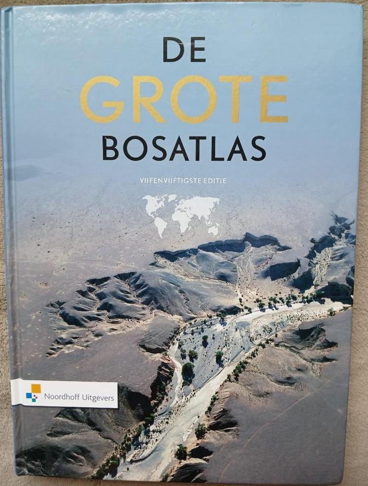 De Grote Bosatlas 55e editie (ISBN 9789001120351), Boeken, Atlassen en Landkaarten, Gelezen, Bosatlas, Wereld, 2000 tot heden