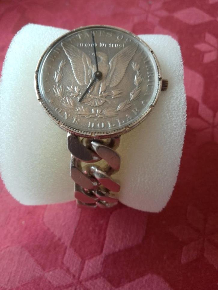 Horloge zilver 980 er zilver, US Dollar, Sieraden, Tassen en Uiterlijk, Horloges | Heren, Zo goed als nieuw, Polshorloge, Overige merken