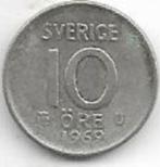 10  öre  1962  Zweden. km. 823, Ophalen of Verzenden, Overige landen, Losse munt, Zilver