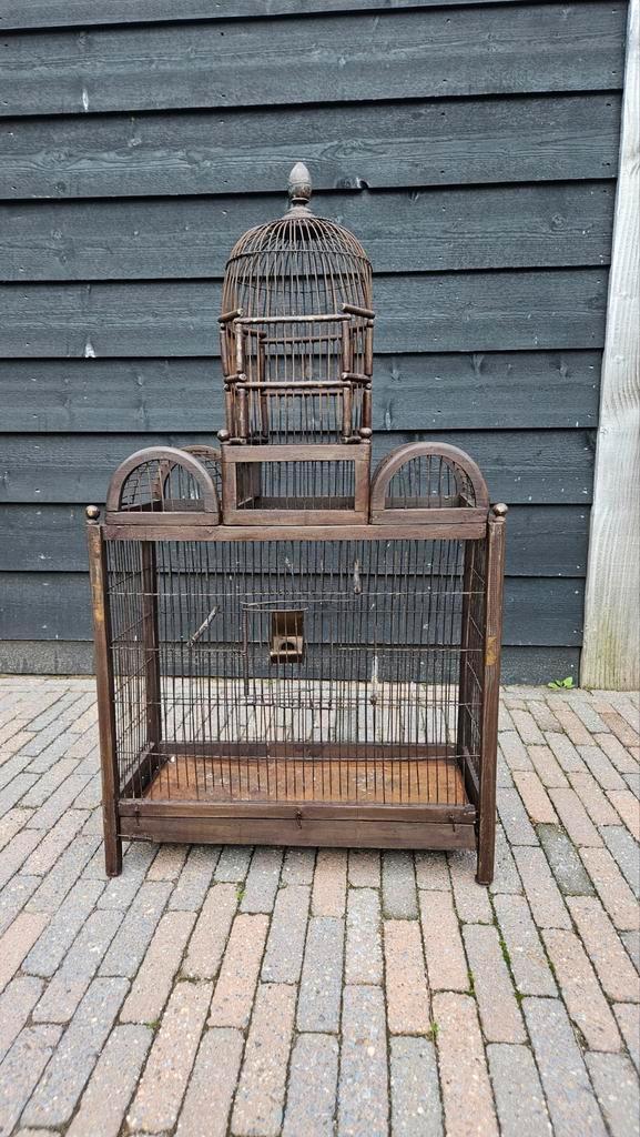 Prachtige Antieke Vogelkooi, Antiek en Kunst, Antiek | Woonaccessoires, Ophalen of Verzenden