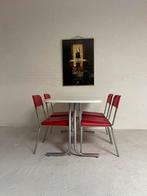 Vintage retro Italiaans space ace Artdeco eettafel tafel, Huis en Inrichting, Ophalen