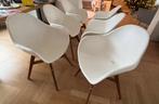 Eetkamerstoelen 6 stuks, Gebruikt, Wit, Vijf, Zes of meer stoelen, Ophalen
