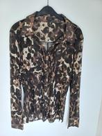 Claudia Sträter transparante blouse, Kleding | Dames, Blouses en Tunieken, Bruin, Maat 42/44 (L), Ophalen of Verzenden, Zo goed als nieuw