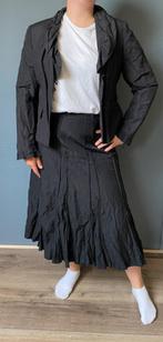 Set van blazer en rok, Maat 38/40 (M), Kostuum of Pak, Zwart, Ophalen of Verzenden