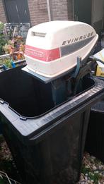Evinrude langstraat 6pk goed lopend met tank, Watersport en Boten, Ophalen of Verzenden, Zo goed als nieuw, Zeilboot of Motorboot