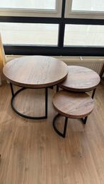 Salontafel set van Lamulux, Ophalen, 50 tot 100 cm, Rond, Zo goed als nieuw