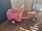 Houten Bakfiets Roze - Speelplezier voor Kleintjes!, Ophalen, Gebruikt