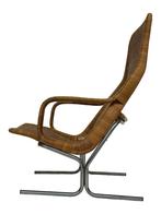 Vintage rotan fauteuil - Dirk van Sliedregt jaren 60 design, Gebruikt, Vintage, 75 tot 100 cm, 50 tot 75 cm